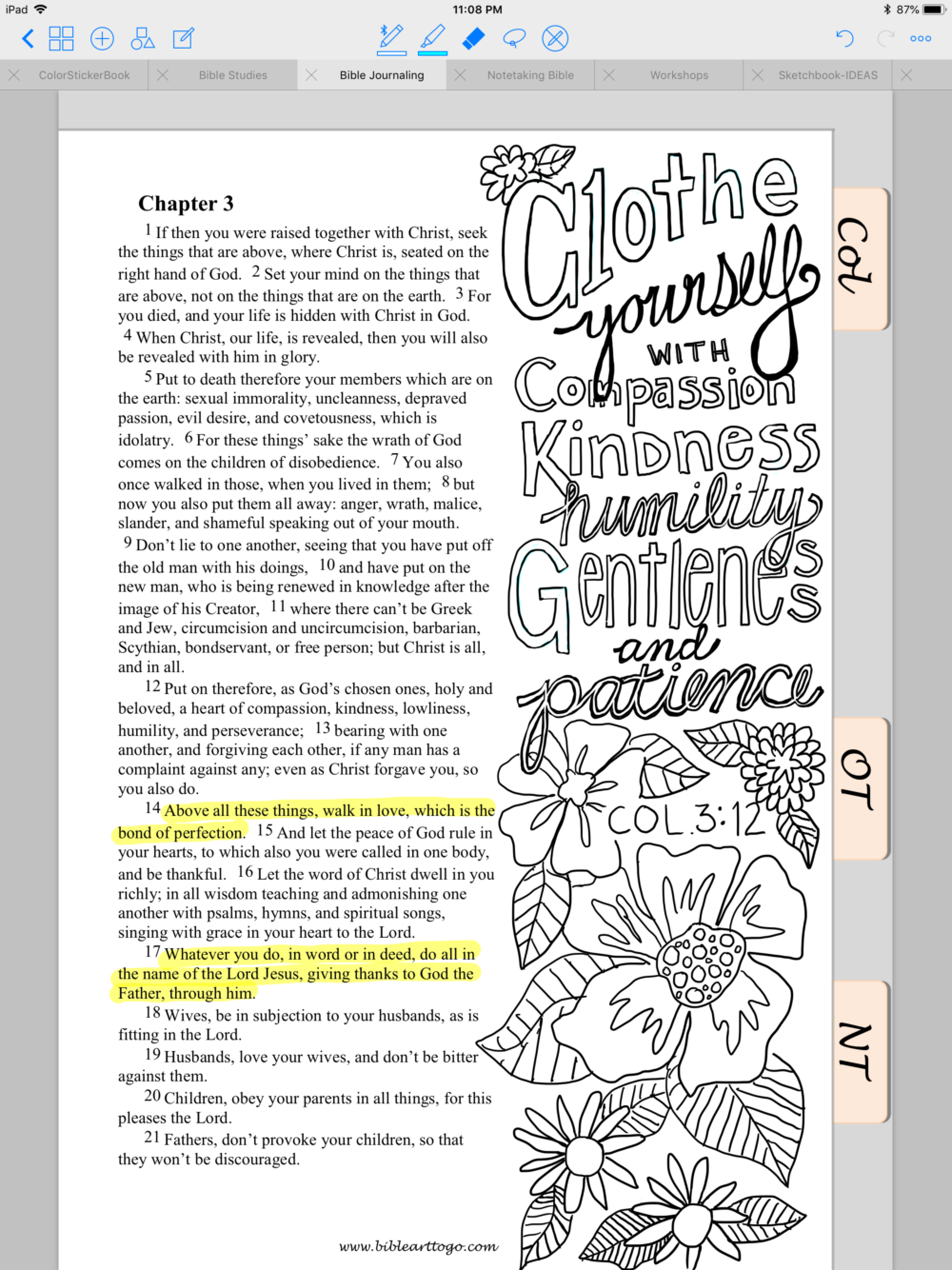 Going Digital With Bible Journaling From Victory Road