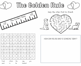Golden Rule Worksheet For Kids Out Upon The Waters