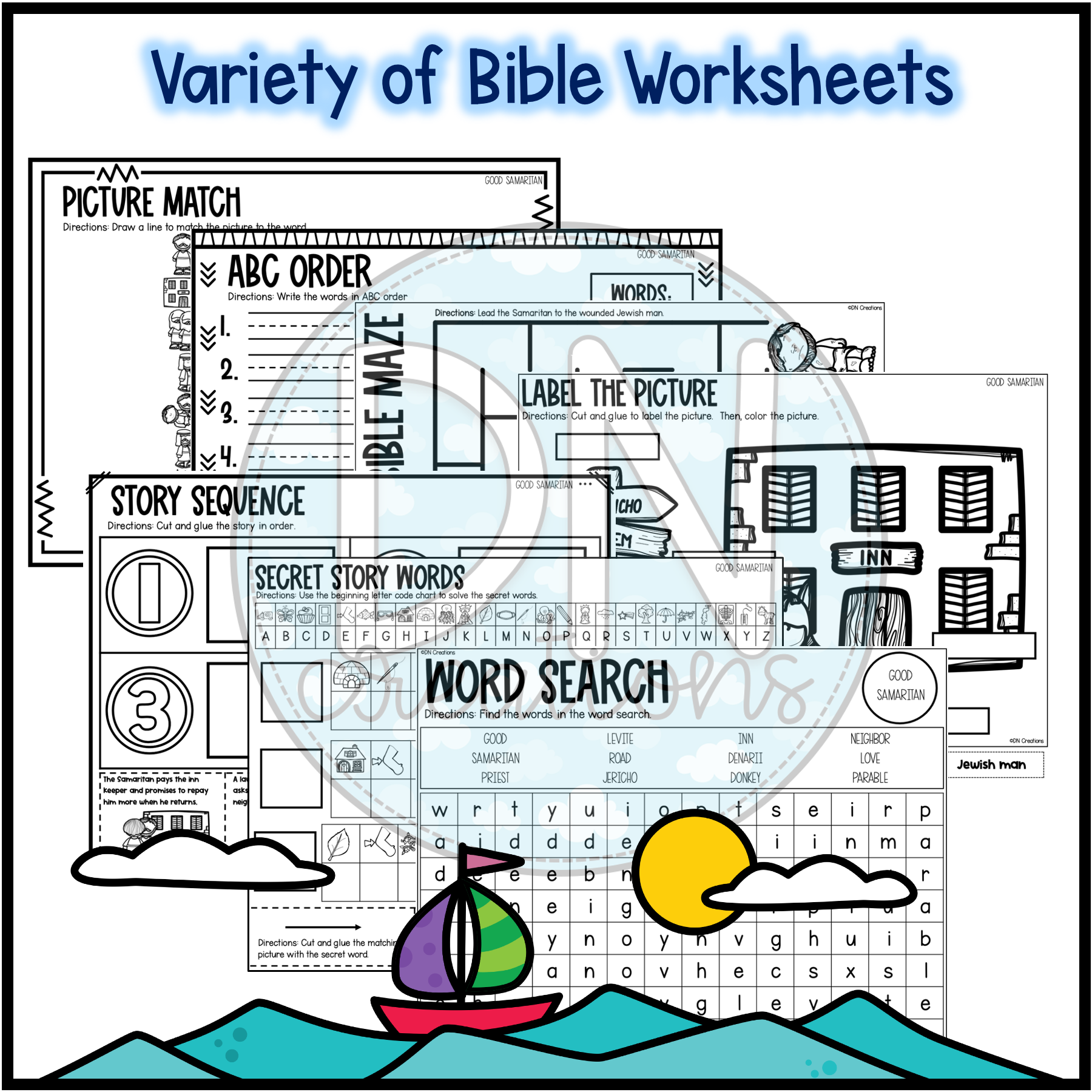 Good Samaritan Parable Activity Bundle For Matthew 4 Bible Lesson Made By Teachers
