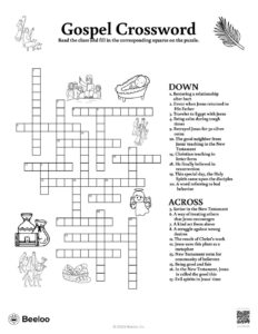 Gospel Crossword Beeloo Printable Crafts And Activities For Kids