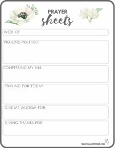 grow your prayer life workbook sarah e frazer