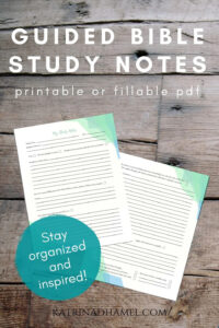 guided bible study notes stay organized and inspired