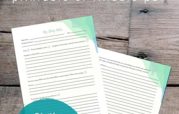Guided Bible Study Notes Stay Organized And Inspired