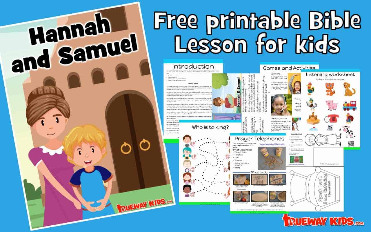 Hannah And Samuel Free Children s Bible Lesson Trueway Kids
