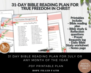 Helpful Beginner Bible Reading Plans For 1 Month Or 12 Months Hope Filled Faith