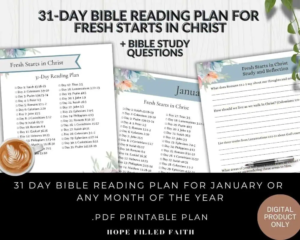 Helpful Beginner Bible Reading Plans For 1 Month Or 12 Months Hope Filled Faith