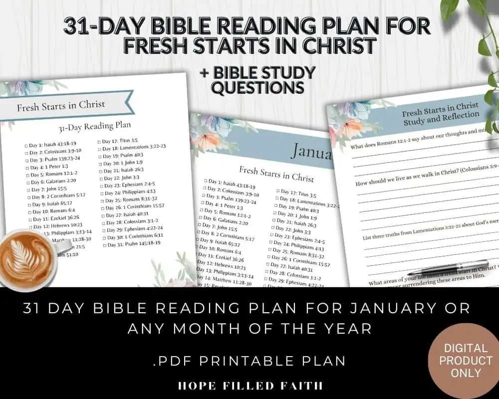 Helpful Beginner Bible Reading Plans For 1 Month Or 12 Months Hope Filled Faith