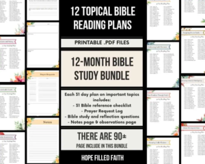 Helpful Beginner Bible Reading Plans For 1 Month Or 12 Months Hope Filled Faith