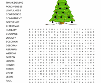 Heroes Of The Bible Word Search WordMint