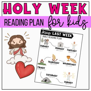 HOLY WEEK For Kids Holy Week Printable Easter Story Bible Reading Plan For Kids Bible Study Printable PDF 1 Page Etsy