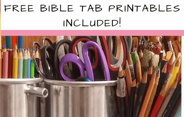 How To Make Beautiful Bible Book Tabs Free Bible Index Tab Printable Included