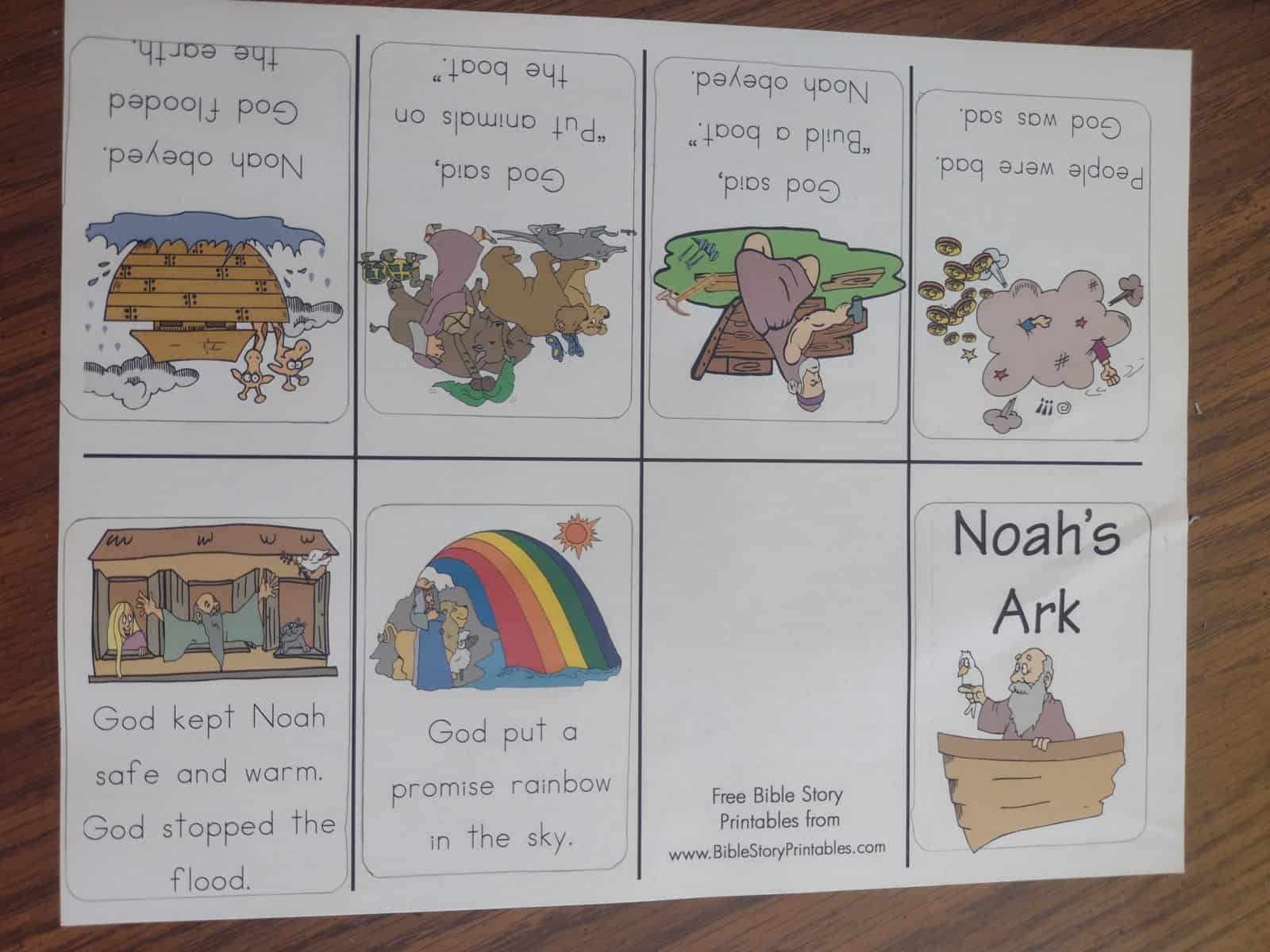 Noah's Ark Bible Story for Kids Printable