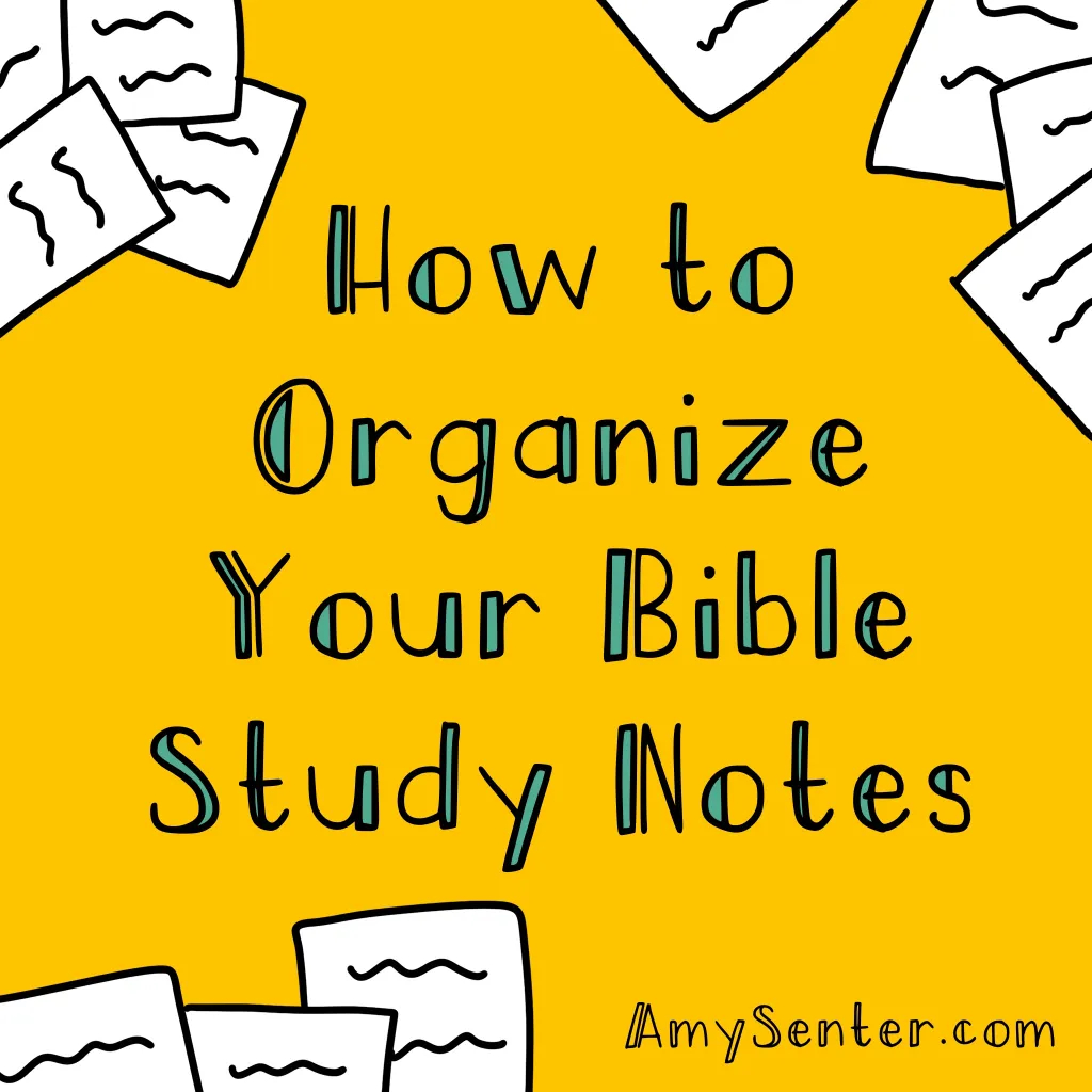 Printable Bible Study Note Sheets