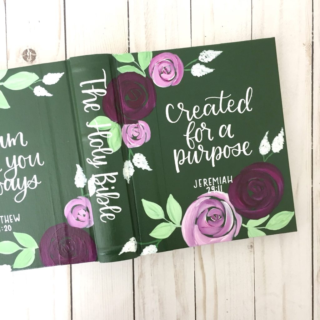 How To Paint The Cover Of A Bible Scribbling Grace