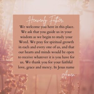 how to pray in your women s bible study group