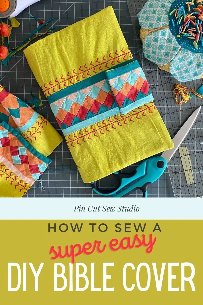 How To Sew An Easy DIY Bible Cover Pin Cut Sew Studio