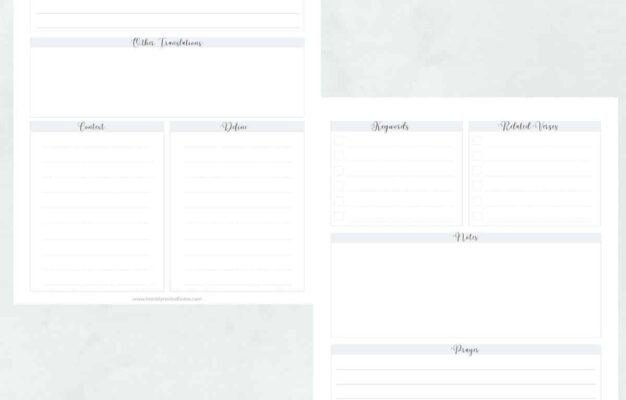 How To Use Bible Verse Mapping Free Printable Worksheet