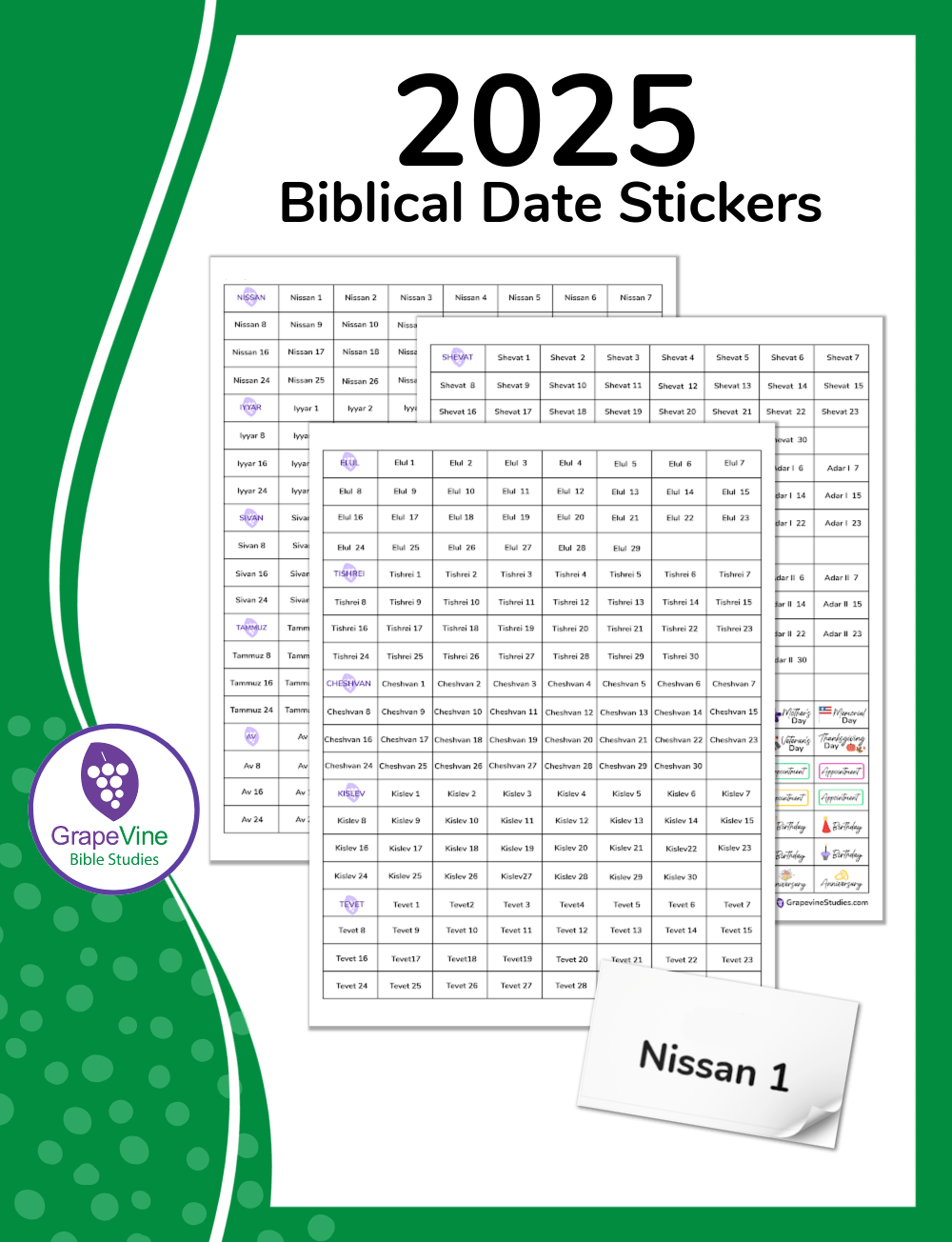 How To Use The Biblical Calendar With Kids Grapevine Studies