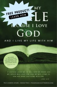 I Love My Bible Because I Love God 11x17 Poster For Unseen Series Book 2 Paradigm Lighthouse