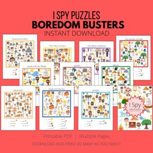 I Spy Bible Puzzles Sunday School Printables Classful