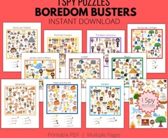 I Spy Bible Puzzles Sunday School Printables Classful