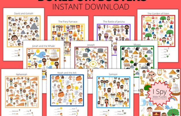 I Spy Bible Puzzles Sunday School Printables Classful