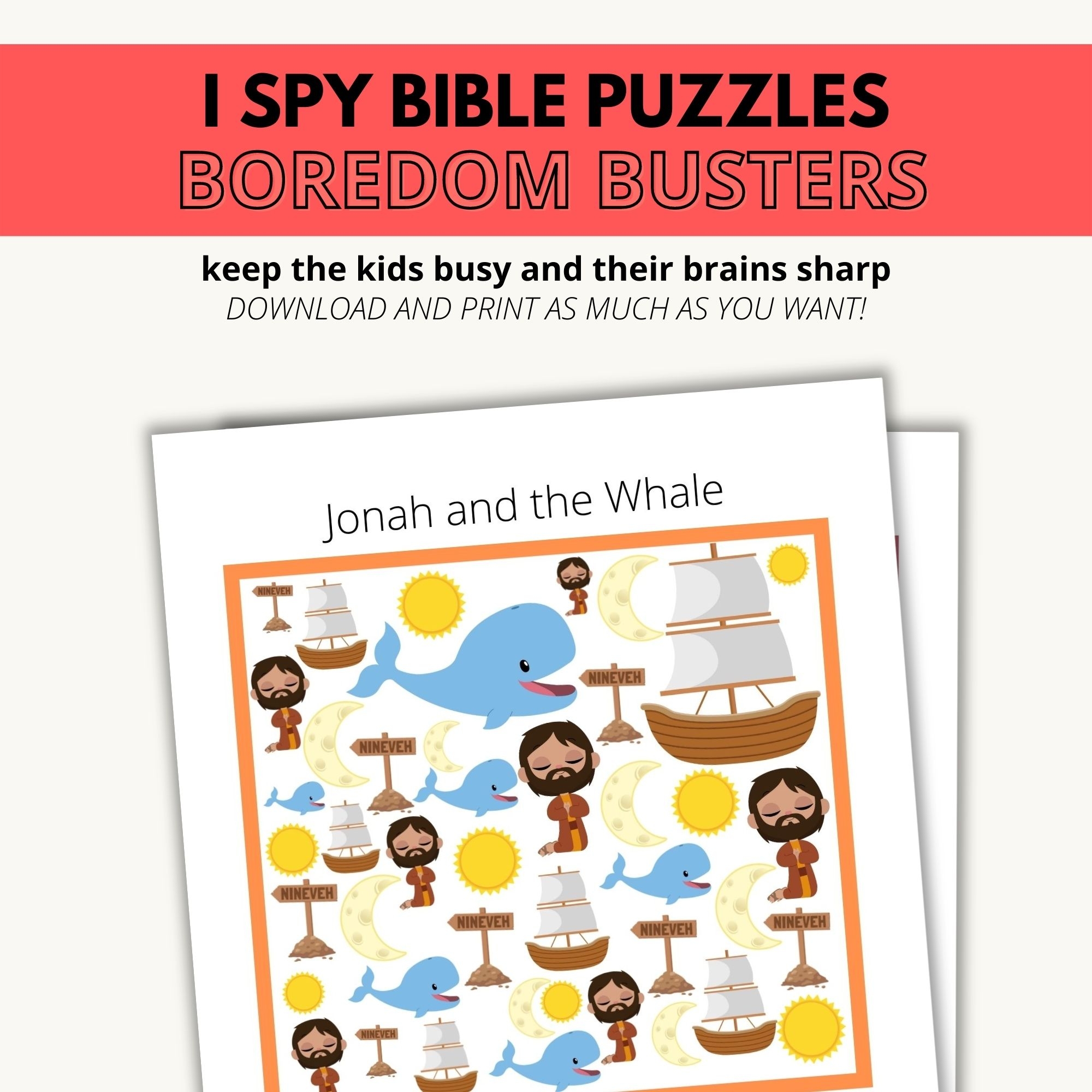 Kids Bible Puzzles Printable Free