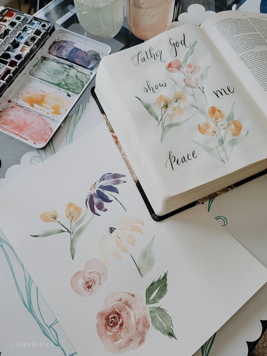 Illustrated Faith Collaboration Free Bible Journaling Printable Dots Dust