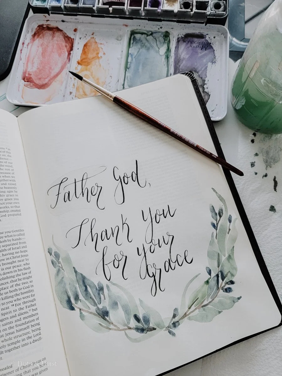 Illustrated Faith Collaboration Free Bible Journaling Printable Dots Dust