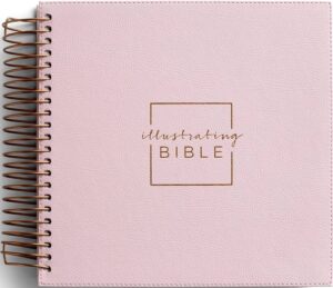Illustrating Bible NIV Spiral Bound Bible Journal Pink 8 Point Font DaySpring 9781644548738 Amazon Books