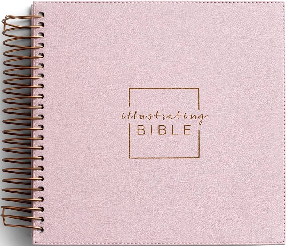Illustrating Bible NIV Spiral Bound Bible Journal Pink 8 Point Font DaySpring 9781644548738 Amazon Books