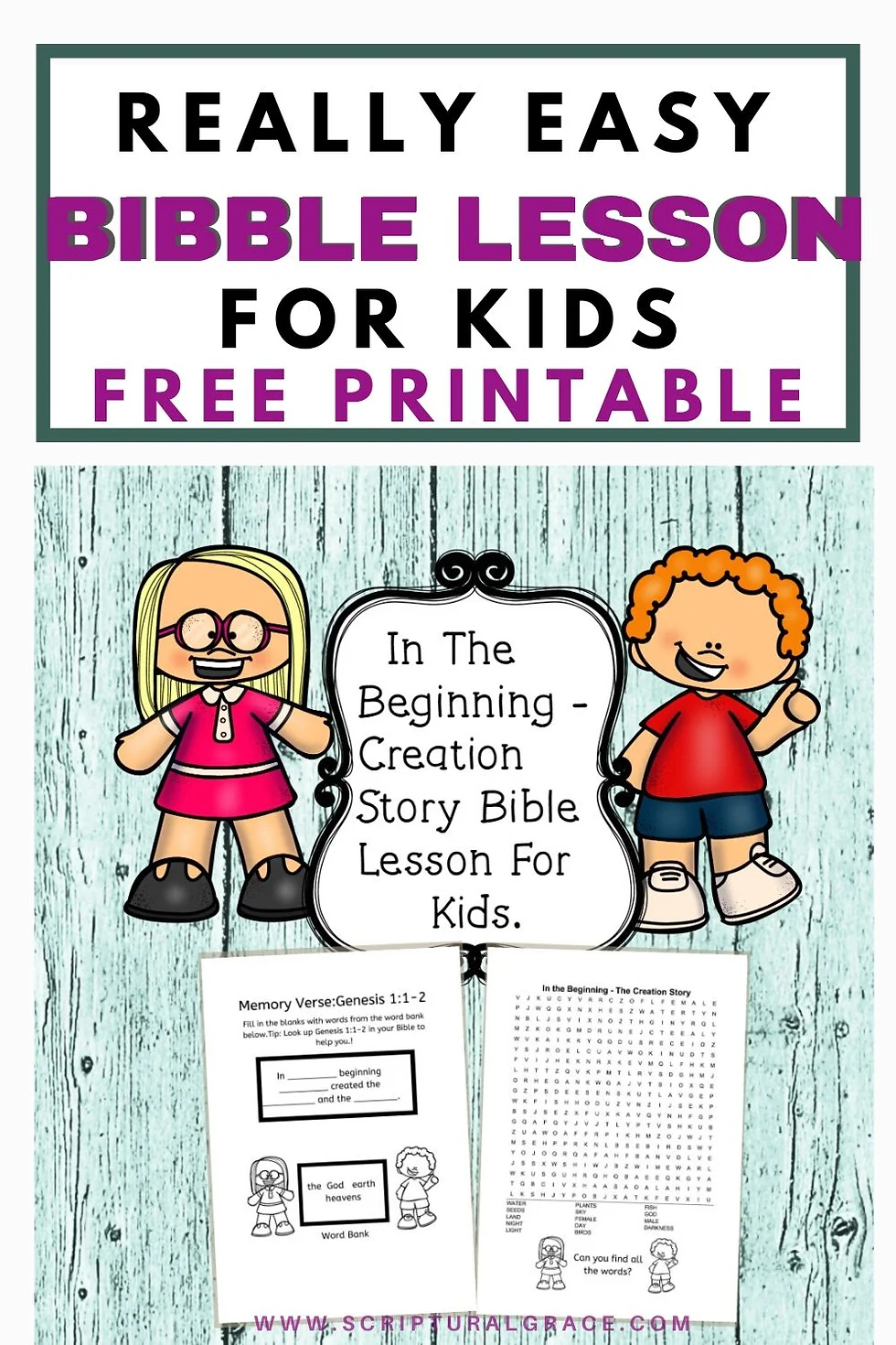 Children Bible Study Lessons Printables