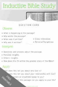 Inductive Bible Study Guide Out Upon The Waters