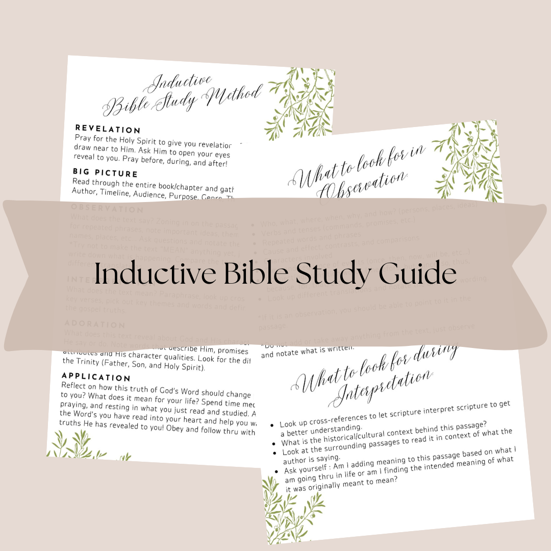 Printable Bible Study Guides