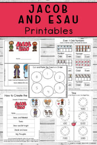 Jacob And Esau Printables Simple Living Creative Learning