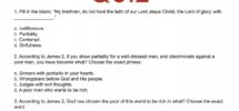 James 2 Quiz Orthodox Christian Bible Studies