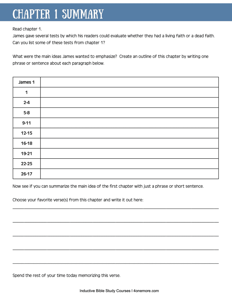 James Self Study Workbook For Inductive Bible Study PHYSICAL WORKBOOK 4onemore