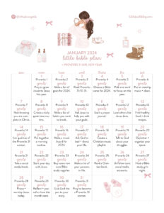 January 2024 Bible Reading Plan Proverbs 31 Girl New Year Little Faith Blog