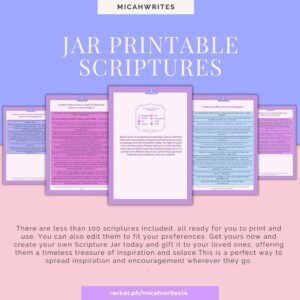 JAR PRINTABLE SCRIPTURES By Micahwrites14 Raket PH