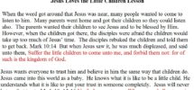 Jesus Loves Children Sunday School Lesson
