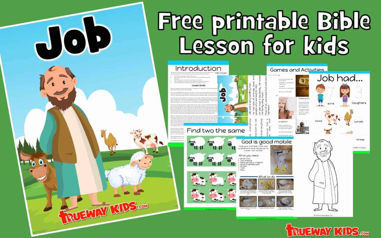 Job Bible Lessons For Kids Trueway Kids