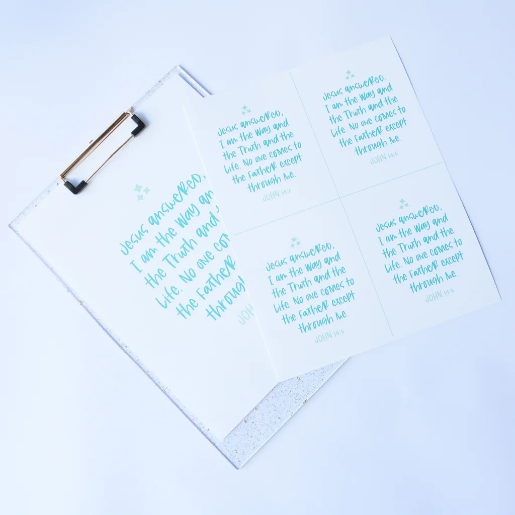 Printable Bible Tabs John 14V6