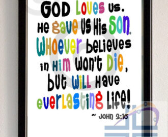 John 3 16 Printable Bible Poster Scripture Verse Kids Classroom Decoration Sunday School Wall Art Children s Ministry Bible Club Art Etsy