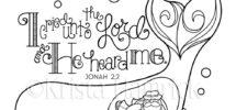Jonah And The Whale Coloring Page 8 5X11 Bible Journaling Tip in 6X8 Etsy