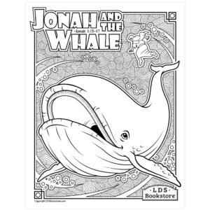 Jonah And The Whale Coloring Page Printable