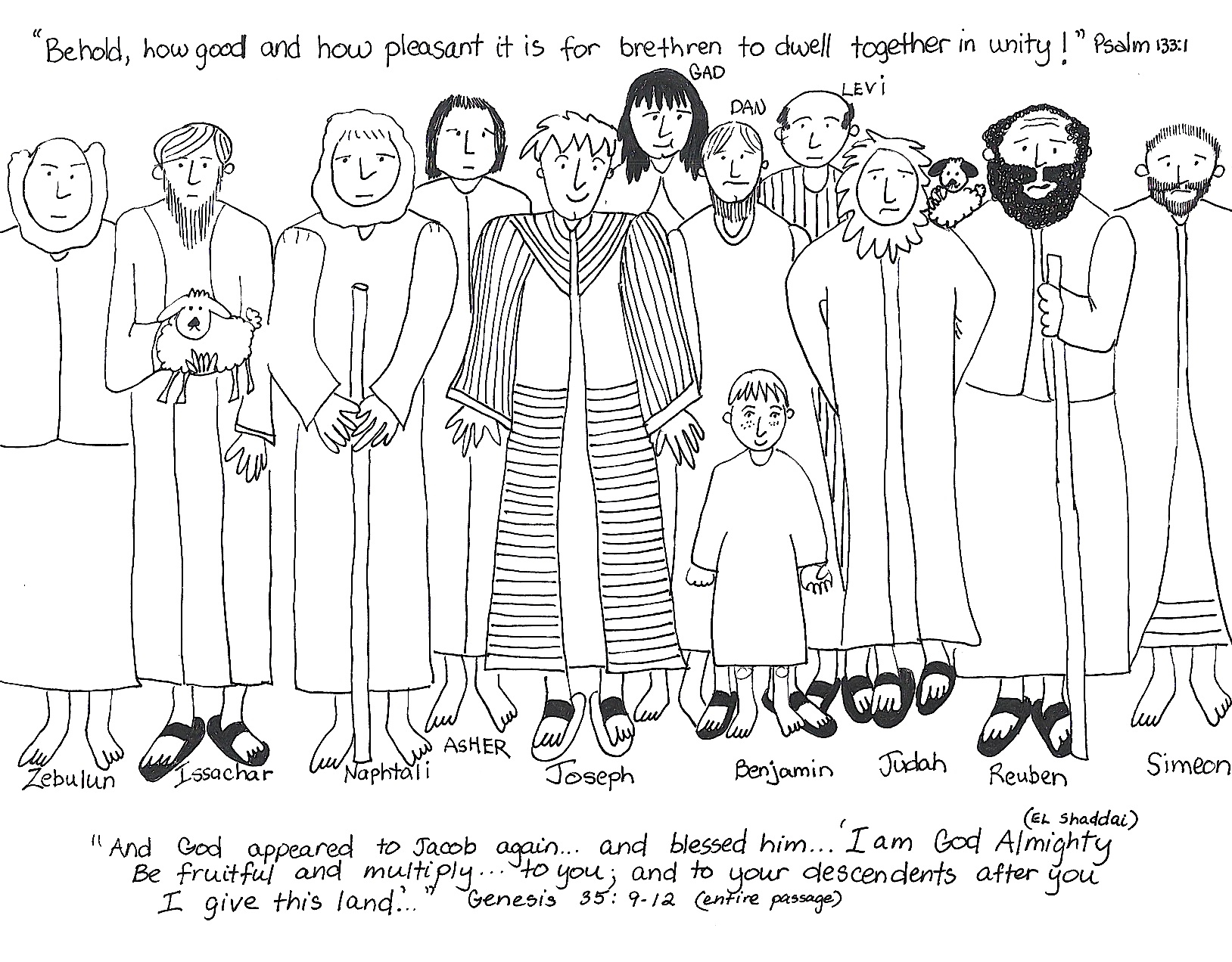 Joseph And His Brothers Aunties Bible Lessons