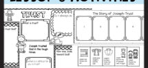Joseph And His Coat Of Many Colors Bible Lesson With Bible Study Worksheets For Kids Etsy