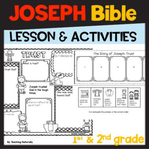 Joseph And His Coat Of Many Colors Bible Lesson With Bible Study Worksheets For Kids Etsy