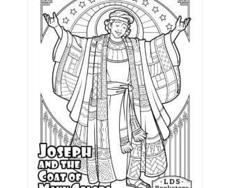Joseph And The Coat Of Many Colors Coloring Page Printable