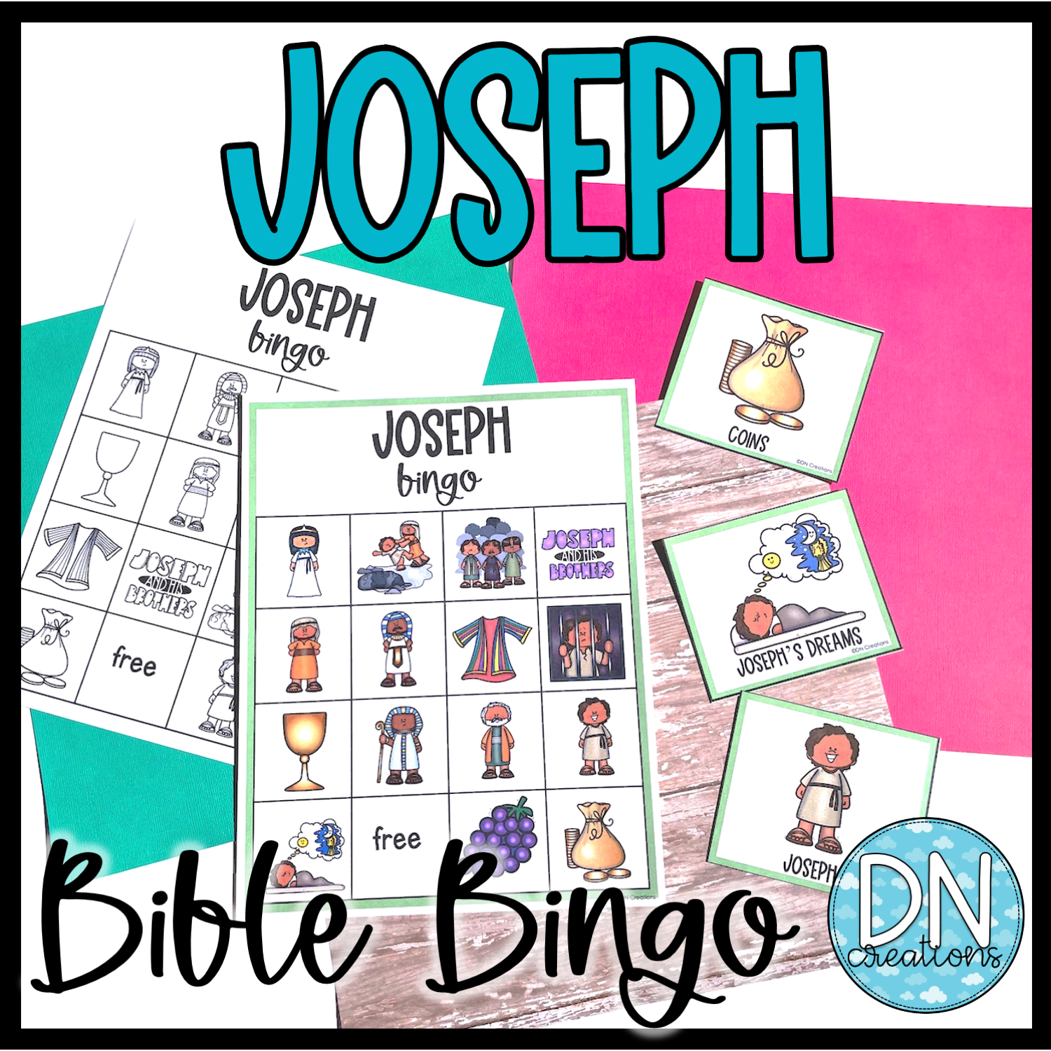 Joseph Bible Bingo L Young Joseph Bingo L Joseph Bible Printables L Joseph Activities L Joseph Bible Study Activities Classful